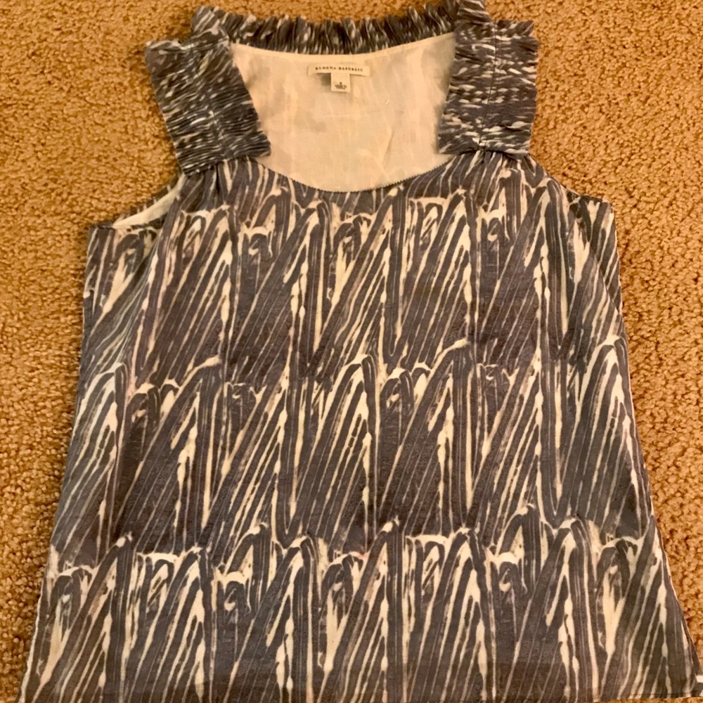 Banana Republic Ruffle Neck Tank